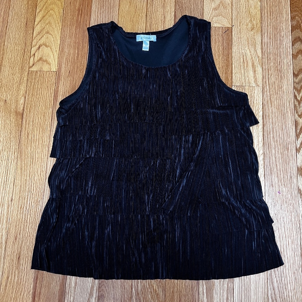 Black Ruffled Shirt